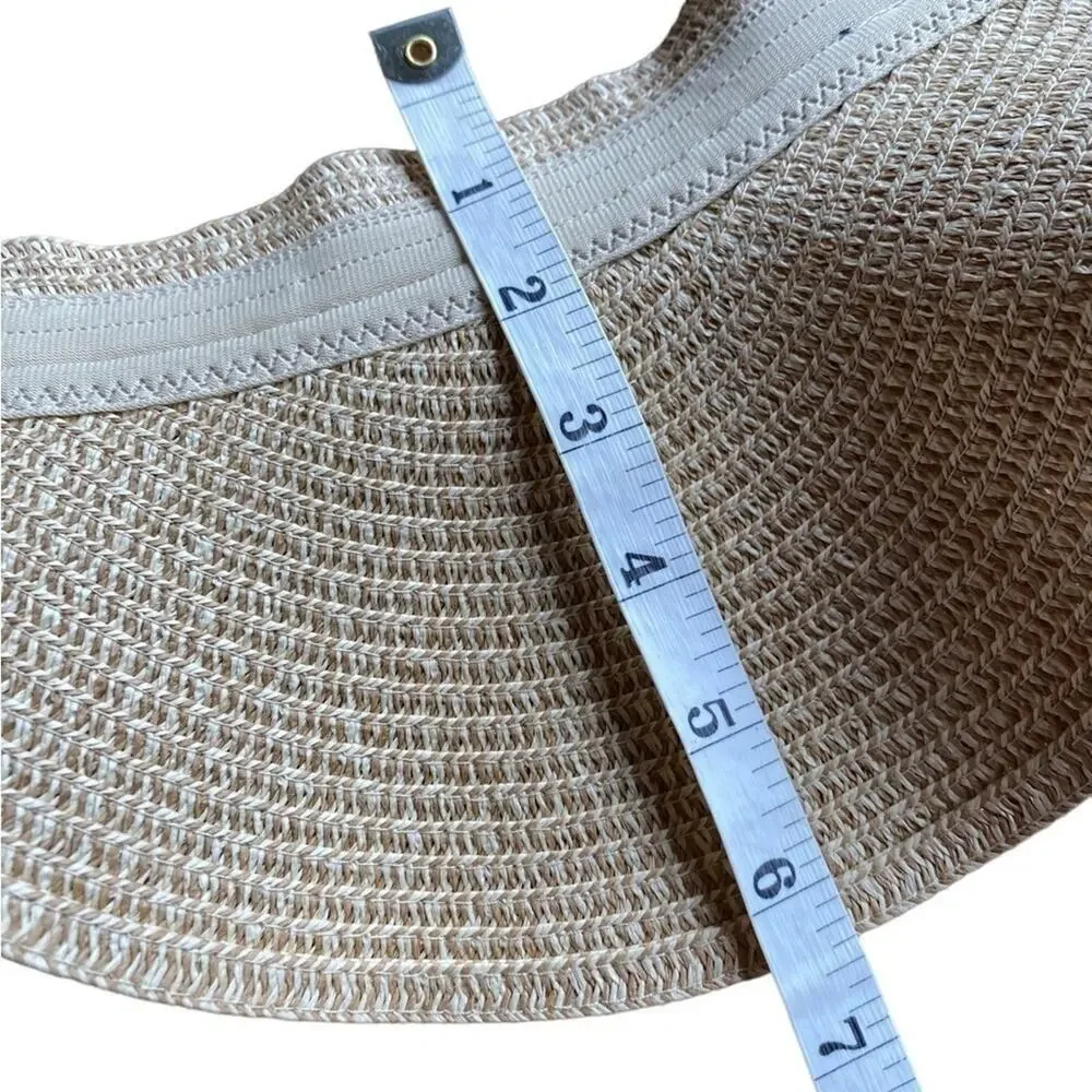 Seagrass Straw Ribbon Visor Women's O/S - NWT